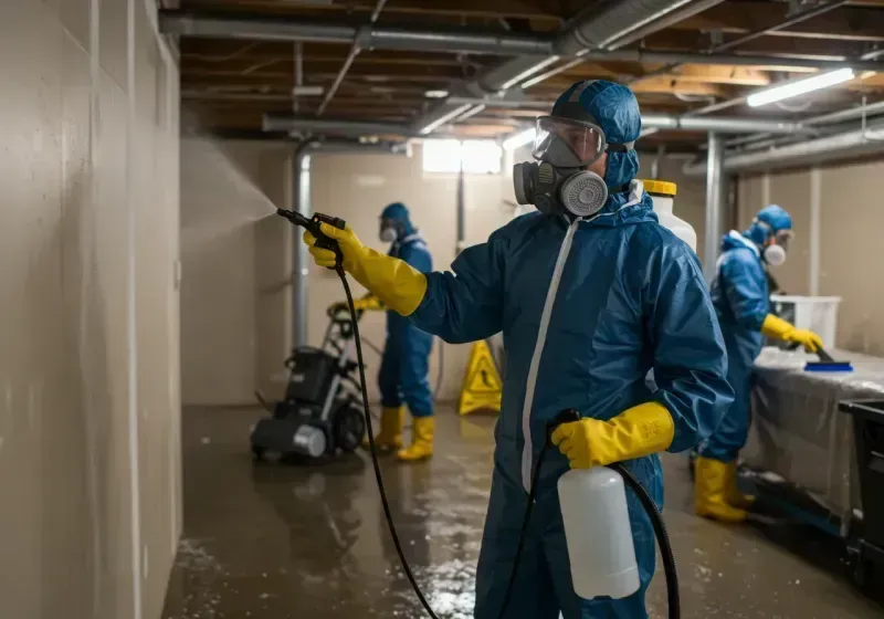 Basement Sanitization and Antimicrobial Treatment process in North Fond du Lac, WI